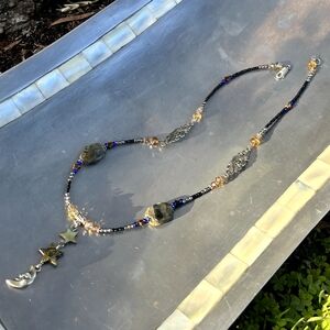 ☆Collection I Rosary-style Moon necklace